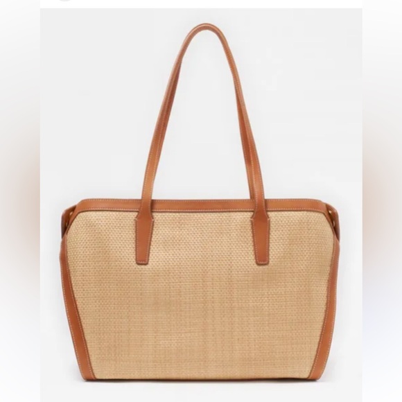 J. McLaughlin Handbags - J. McLaughlin Raffia Tote